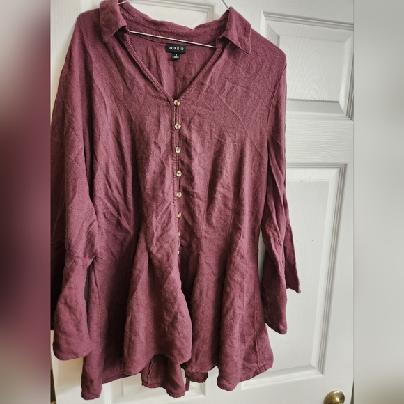 Torrid Wine Tunic - Picture 2 of 5